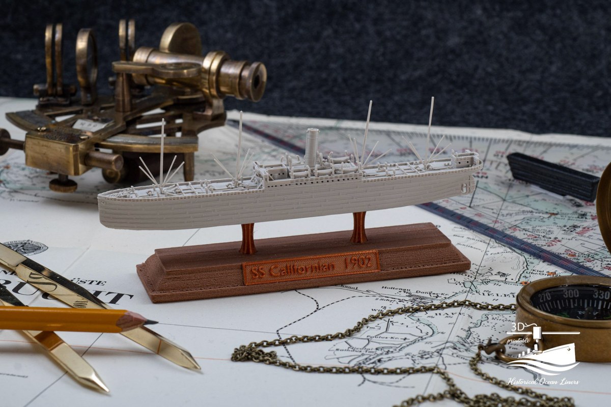 SS Californian – 3D model render