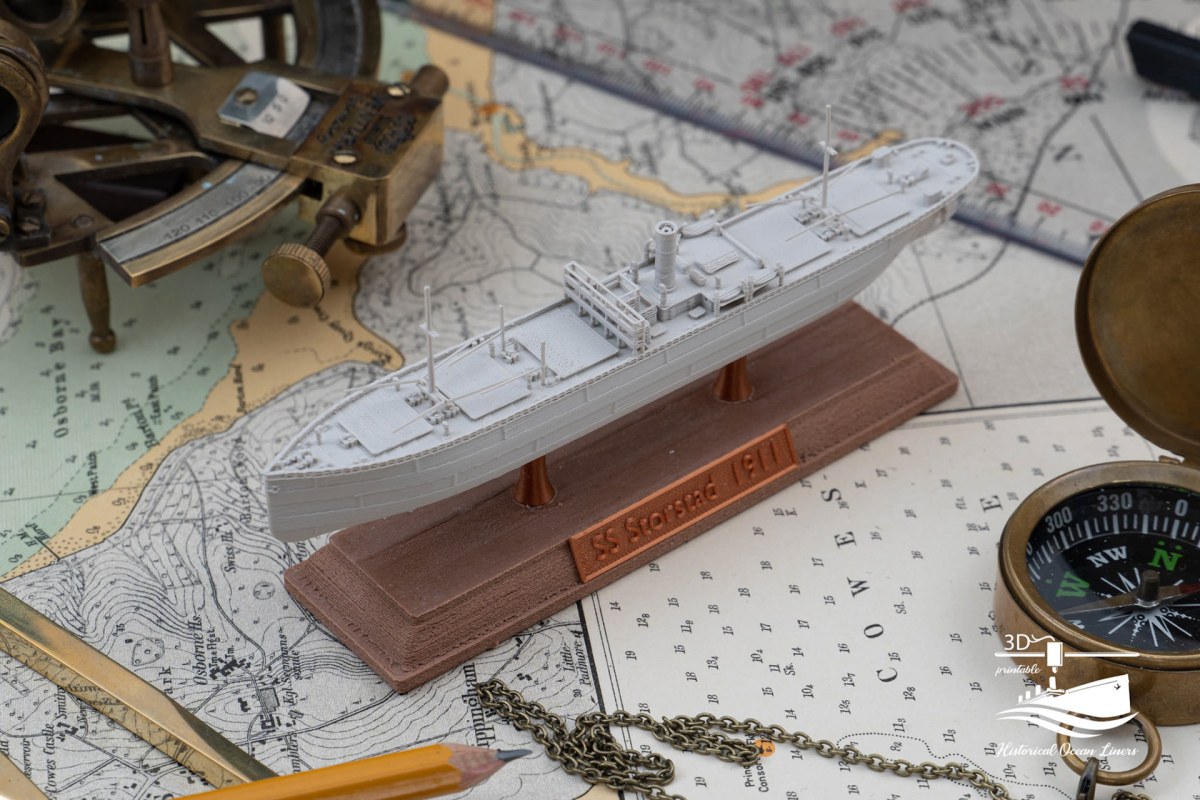 SS Storstad – 3D model render