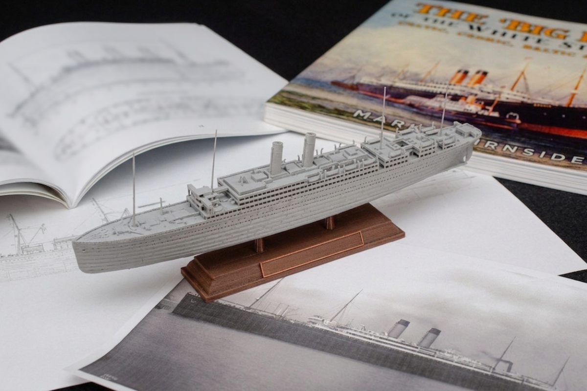 RMS Adriatic II – 3D model render