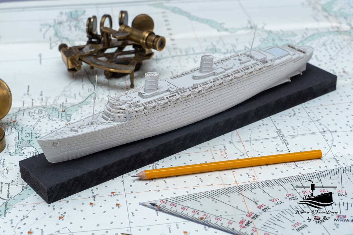 RMS Queen Elizabeth – 3D model render