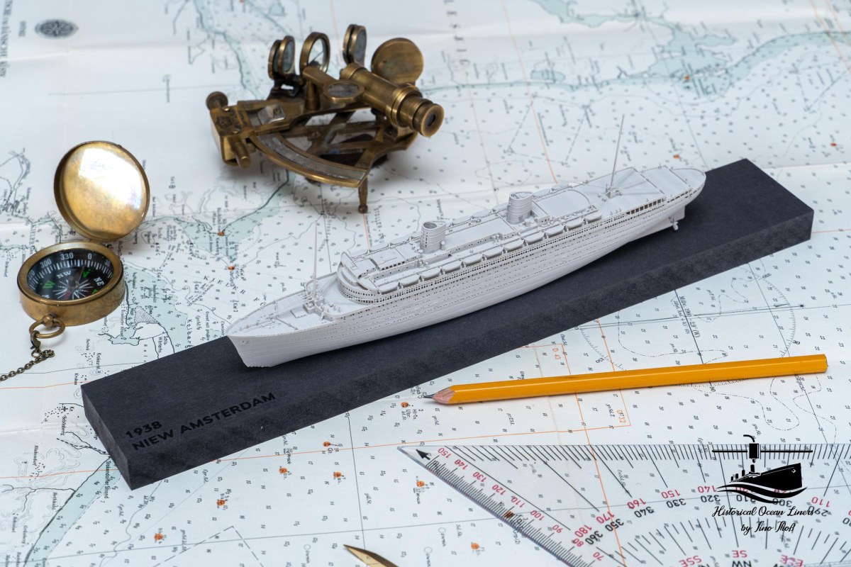 SS Nieuw Amsterdam – 3D model render