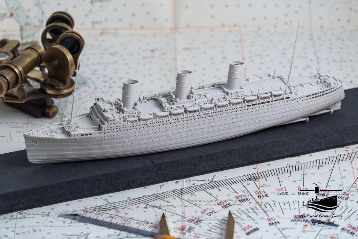 RMS Empress of Britain – 3D model render